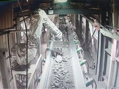 conveyor belt foreign object detection site