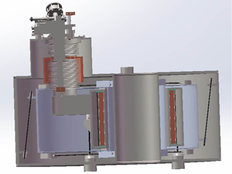 High-gradient magnetic matrix inside LCGC 5T/300 separator