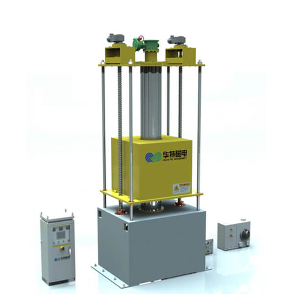 Vertical configuration of LCGC 5T/300 high-gradient magnetic separator